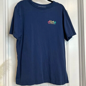 Reyn Spooner ‘Aloha Florida’ Navy Short Sleeved Tee Shirt. Size‎ Large.